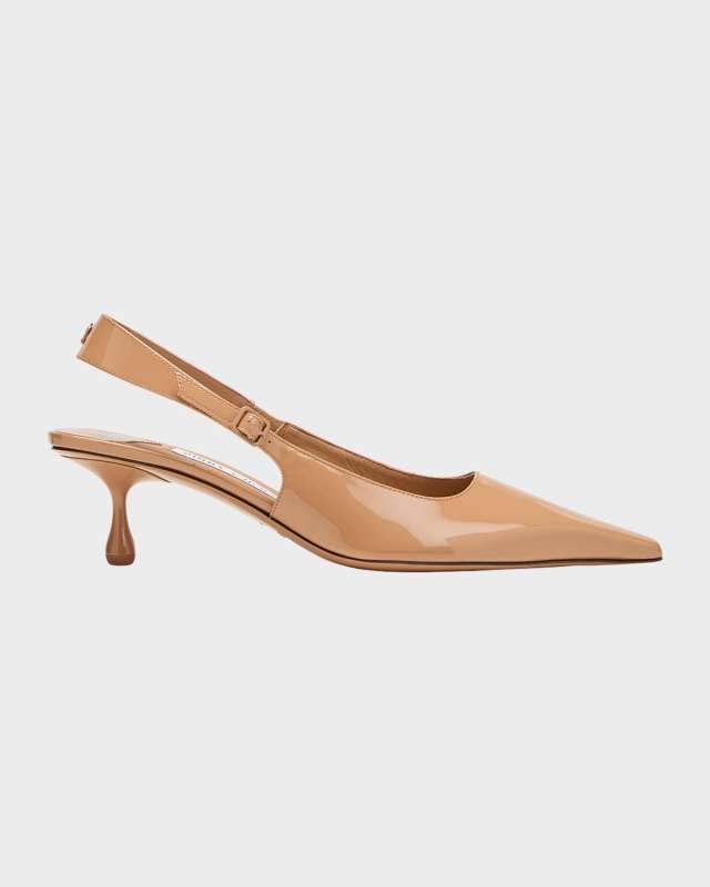 Amel Leather Slingback Pumps